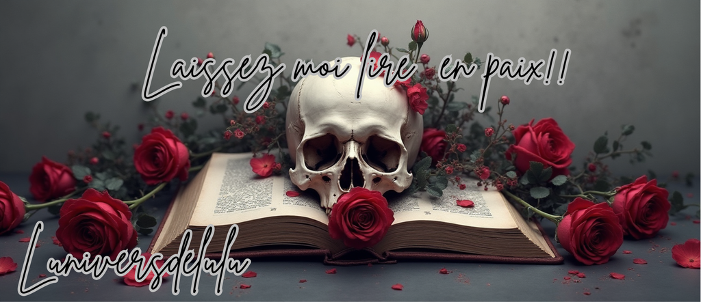 Mug Dark Romance – Tête de Mort & Roses Rouges • “Laissez-moi lire en paix” • Tasse personnalisable