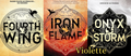 Collection de Mugs Fantasy – Inspirée de la saga Empyrean :Fourth Wing, Iron Flame & Onyx Storm