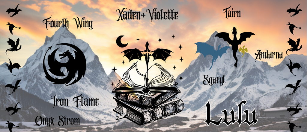 Collection de Mugs Fantasy – Inspirée de la saga Empyrean :Fourth Wing, Iron Flame & Onyx Storm