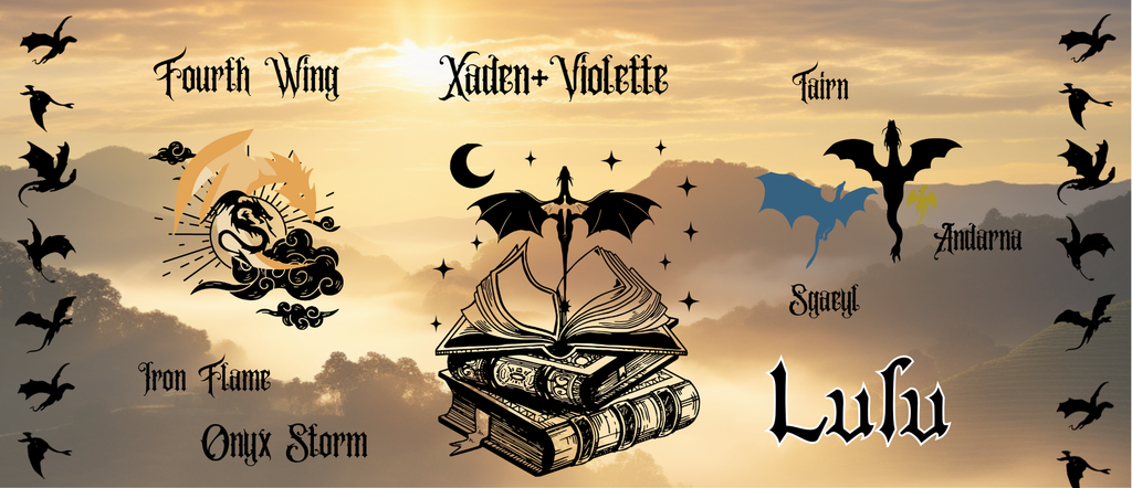 Collection de Mugs Fantasy – Inspirée de la saga Empyrean :Fourth Wing, Iron Flame & Onyx Storm
