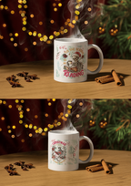 Mug de Noël , Squelette lecteur, “Encore un chapitre” – Cadeau original pour lecteur de dark romance– Mug livre