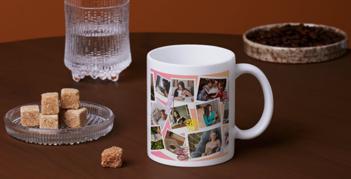 Mug Personnalisé – Montage Photos Style Polaroid