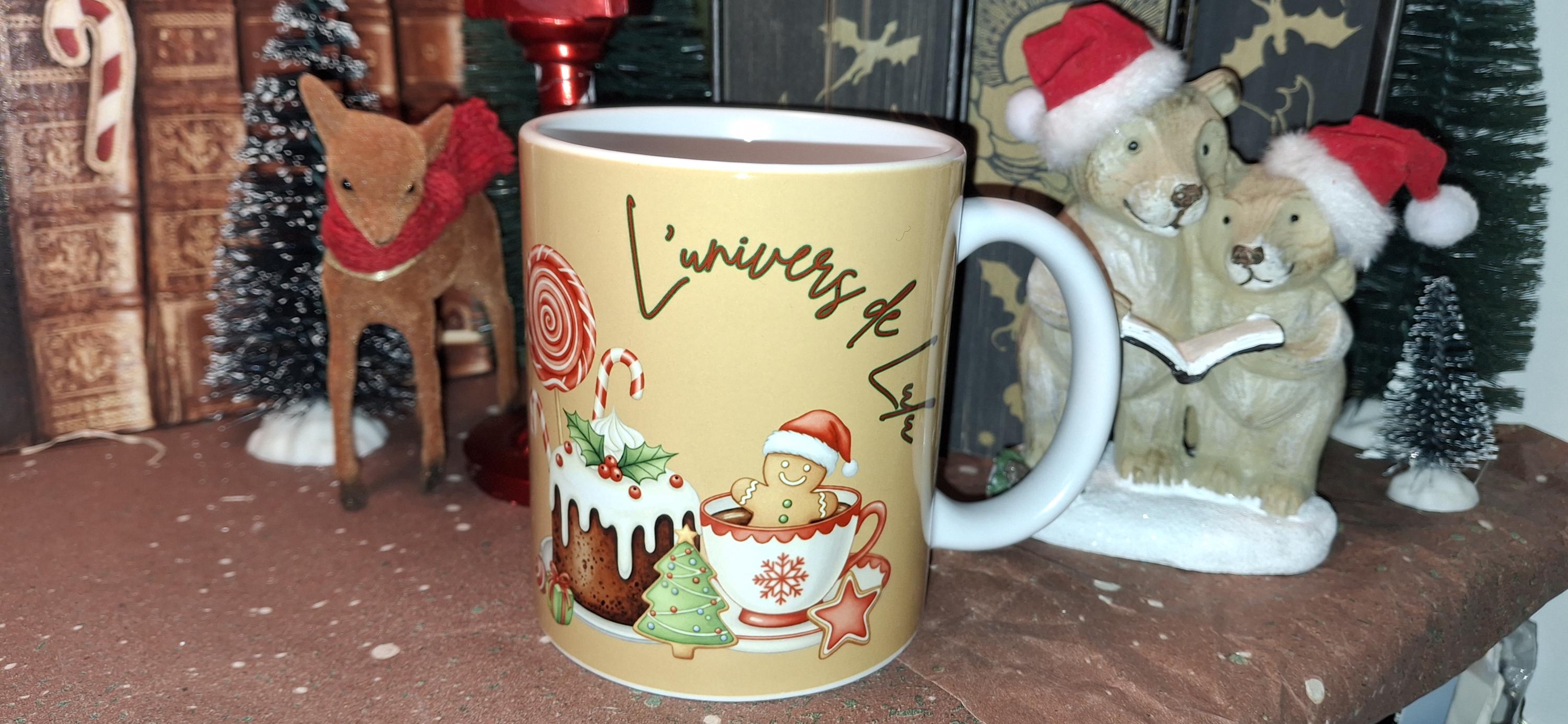Le mug personnalisé qui sent bon Noël et les biscuits tout juste sortis du four !
