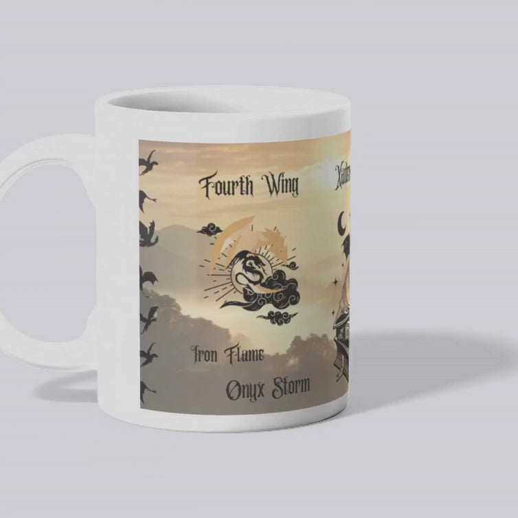 Collection de Mugs Fantasy – Inspirée de la saga Empyrean :Fourth Wing, Iron Flame & Onyx Storm