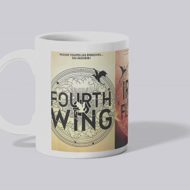 Collection de Mugs Fantasy – Inspirée de la saga Empyrean :Fourth Wing, Iron Flame & Onyx Storm