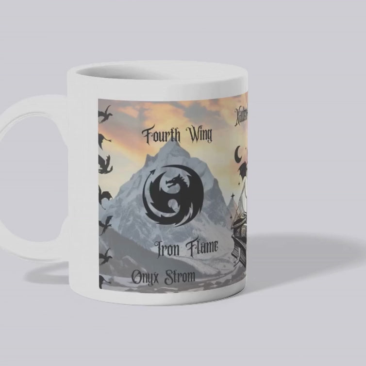 Collection de Mugs Fantasy – Inspirée de la saga Empyrean :Fourth Wing, Iron Flame & Onyx Storm