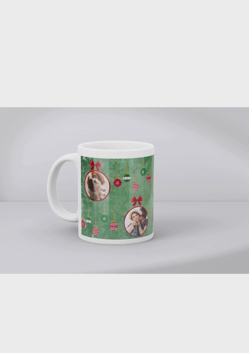 Ce mug personnalisé de Noël est le cadeau parfait pour toute la famille. Grâce à l’impression par sublimation.