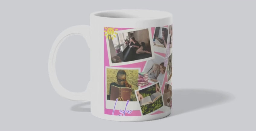 Mug Personnalisé – Montage Photos Style Polaroid